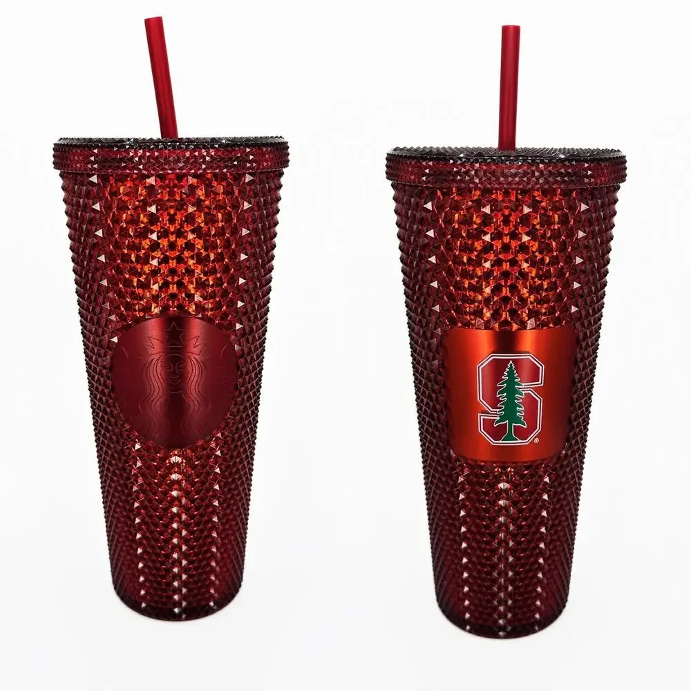 NWT Starbucks Limited Edition Stanford Cardinal Red Venti Studded Tumbler Cup